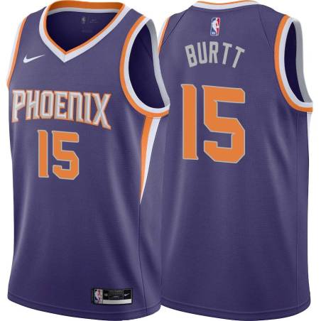 Purple Steve Burtt SUNS #15 Twill Basketball Jersey FREE SHIPPING