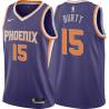 Purple Steve Burtt SUNS #15 Twill Basketball Jersey FREE SHIPPING