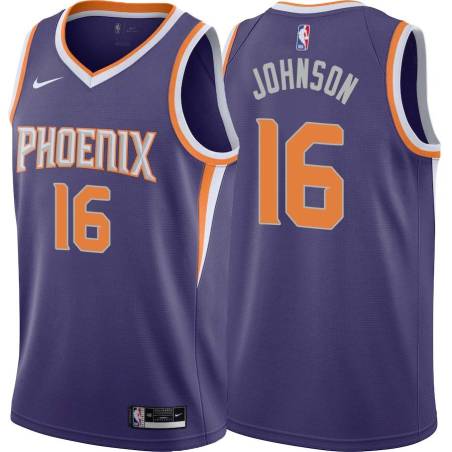 Purple Tyler Johnson SUNS #16 Twill Basketball Jersey FREE SHIPPING