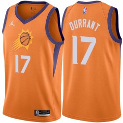 Orange Devin Durrant SUNS #17 Twill Basketball Jersey FREE SHIPPING