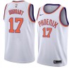 White Devin Durrant SUNS #17 Twill Basketball Jersey FREE SHIPPING