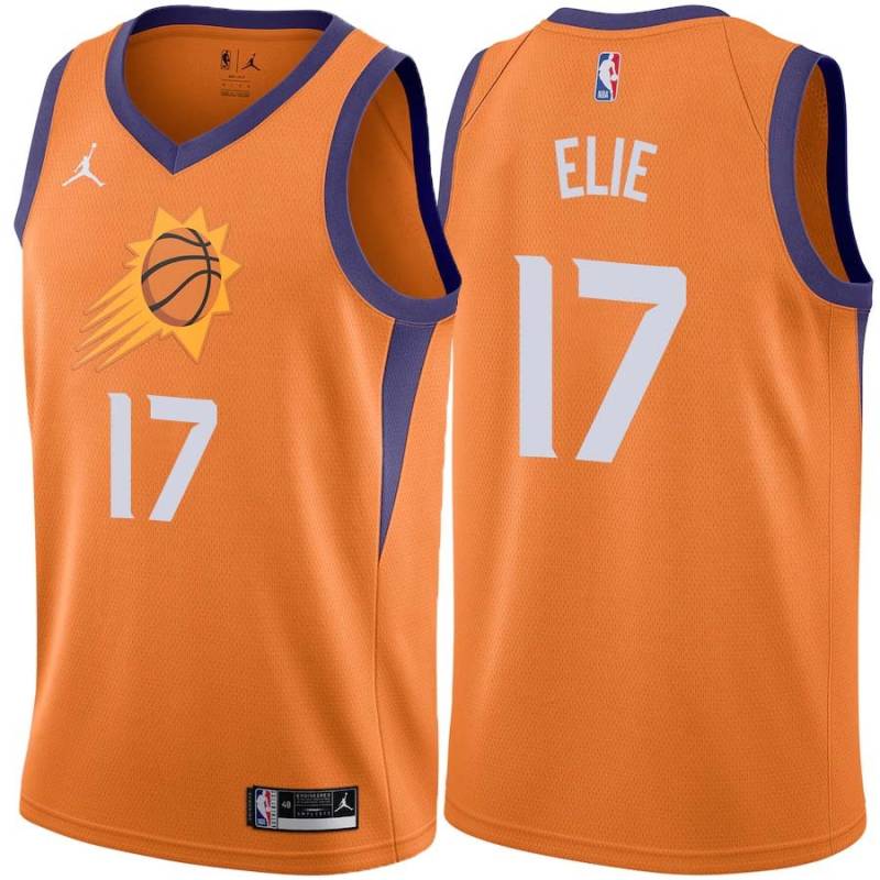 Orange Mario Elie SUNS #17 Twill Basketball Jersey FREE SHIPPING