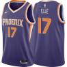 Purple Mario Elie SUNS #17 Twill Basketball Jersey FREE SHIPPING