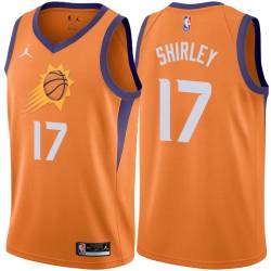 Orange Paul Shirley SUNS #17 Twill Basketball Jersey FREE SHIPPING