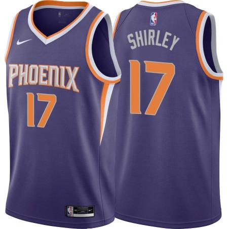 Purple Paul Shirley SUNS #17 Twill Basketball Jersey FREE SHIPPING