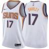 White2 Paul Shirley SUNS #17 Twill Basketball Jersey FREE SHIPPING