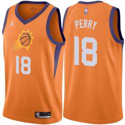 Orange Curtis Perry SUNS #18 Twill Basketball Jersey FREE SHIPPING