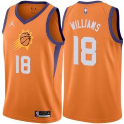 Orange Hot Rod Williams SUNS #18 Twill Basketball Jersey FREE SHIPPING