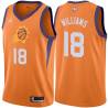 Orange Hot Rod Williams SUNS #18 Twill Basketball Jersey FREE SHIPPING