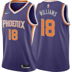 Purple Hot Rod Williams SUNS #18 Twill Basketball Jersey FREE SHIPPING