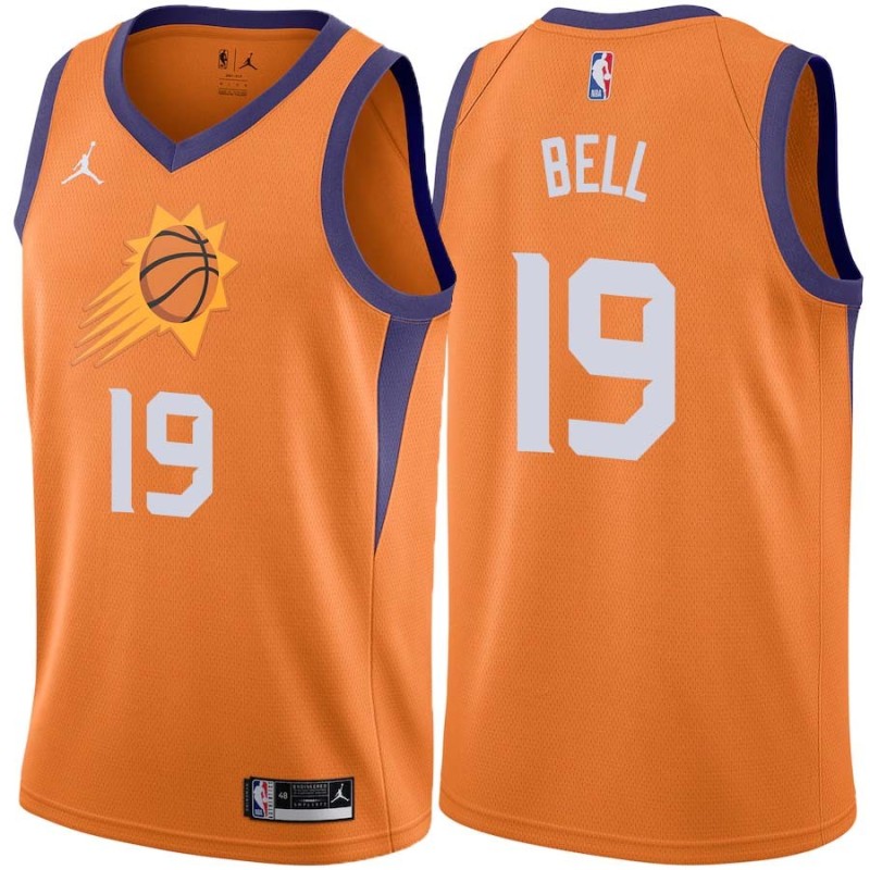 Orange Raja Bell SUNS #19 Twill Basketball Jersey FREE SHIPPING