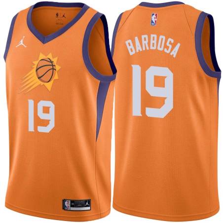 Orange Leandro Barbosa SUNS #19 Twill Basketball Jersey FREE SHIPPING