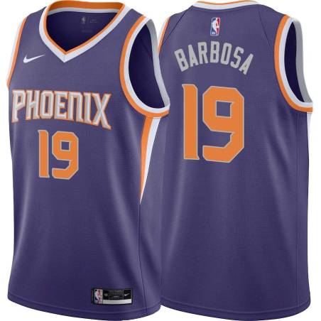 Purple Leandro Barbosa SUNS #19 Twill Basketball Jersey FREE SHIPPING