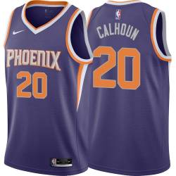 Purple Corky Calhoun SUNS #20 Twill Basketball Jersey FREE SHIPPING