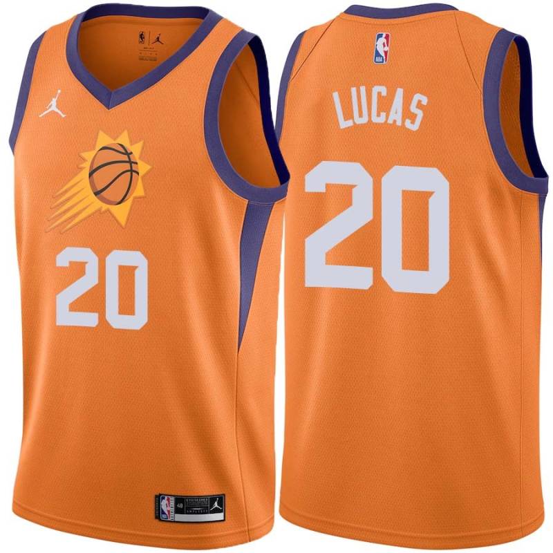 Orange Maurice Lucas SUNS #20 Twill Basketball Jersey FREE SHIPPING