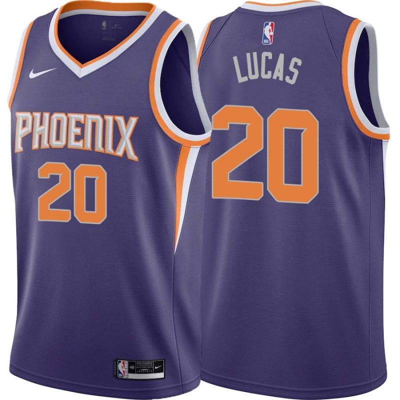 Purple Maurice Lucas SUNS #20 Twill Basketball Jersey FREE SHIPPING