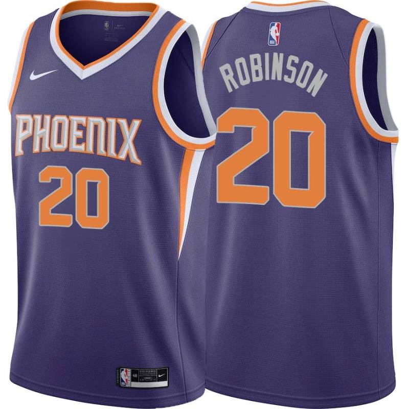 Purple Rumeal Robinson SUNS #20 Twill Basketball Jersey FREE SHIPPING