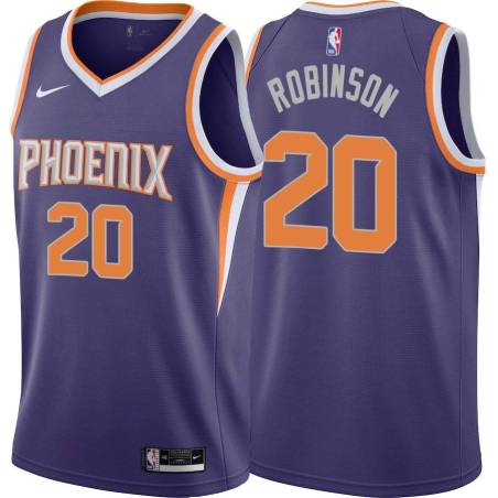 Purple Rumeal Robinson SUNS #20 Twill Basketball Jersey FREE SHIPPING