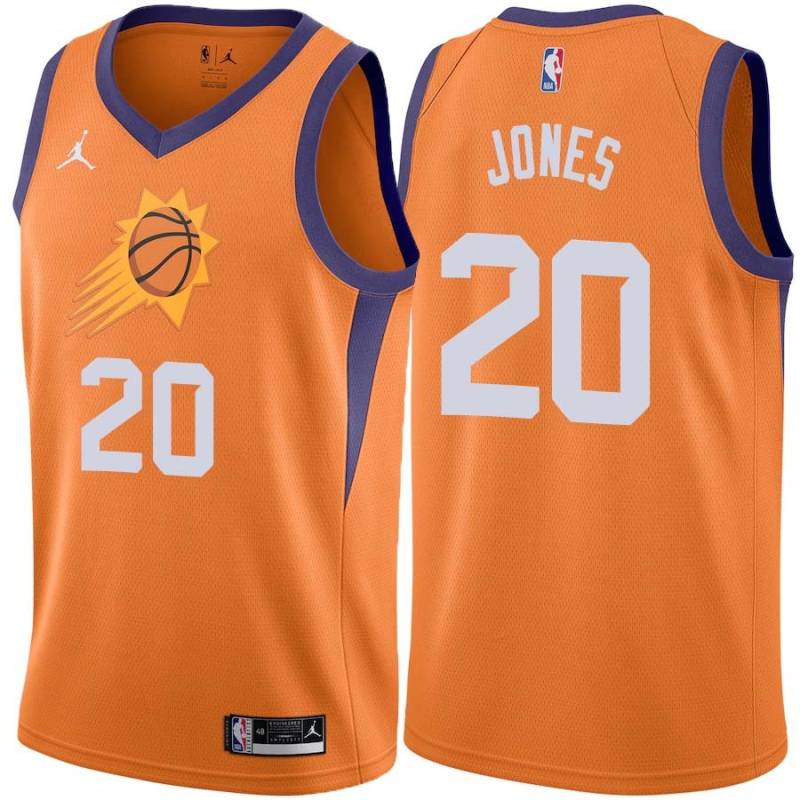 Orange Jumaine Jones SUNS #20 Twill Basketball Jersey FREE SHIPPING