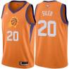 Orange Garret Siler SUNS #20 Twill Basketball Jersey FREE SHIPPING