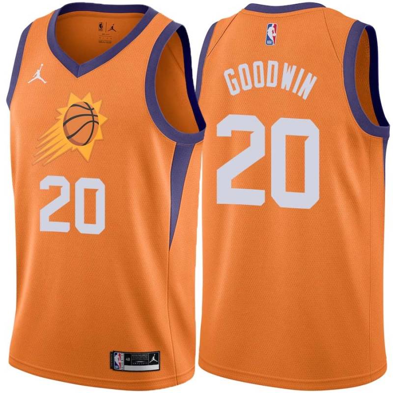 Orange Archie Goodwin SUNS #20 Twill Basketball Jersey FREE SHIPPING