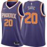 Purple Dario Saric SUNS #20 Twill Basketball Jersey FREE SHIPPING