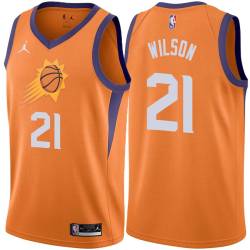 Orange George Wilson SUNS #21 Twill Basketball Jersey FREE SHIPPING