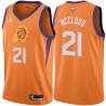 Orange George McCloud SUNS #21 Twill Basketball Jersey FREE SHIPPING