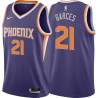 Purple Ruben Garces SUNS #21 Twill Basketball Jersey FREE SHIPPING