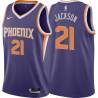 Purple Jim Jackson SUNS #21 Twill Basketball Jersey FREE SHIPPING