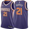 Purple Hakim Warrick SUNS #21 Twill Basketball Jersey FREE SHIPPING