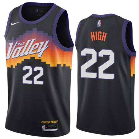 Black_City_The_Valley Johnny High SUNS #22 Twill Basketball Jersey FREE SHIPPING