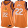 Orange James Jones SUNS #22 Twill Basketball Jersey FREE SHIPPING