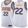 White2 Matt Barnes SUNS #22 Twill Basketball Jersey FREE SHIPPING