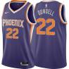 Purple Zabian Dowdell SUNS #22 Twill Basketball Jersey FREE SHIPPING