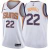 White2 Zabian Dowdell SUNS #22 Twill Basketball Jersey FREE SHIPPING