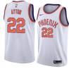 White Deandre Ayton SUNS #22 Twill Basketball Jersey FREE SHIPPING