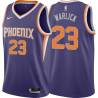 Purple Bob Warlick SUNS #23 Twill Basketball Jersey FREE SHIPPING