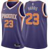 Purple Art Harris SUNS #23 Twill Basketball Jersey FREE SHIPPING