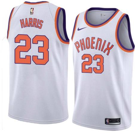 White Art Harris SUNS #23 Twill Basketball Jersey FREE SHIPPING