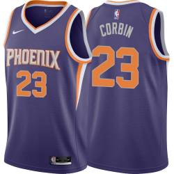 Purple Tyrone Corbin SUNS #23 Twill Basketball Jersey FREE SHIPPING