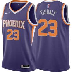 Purple Wayman Tisdale SUNS #23 Twill Basketball Jersey FREE SHIPPING