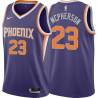 Purple Paul McPherson SUNS #23 Twill Basketball Jersey FREE SHIPPING