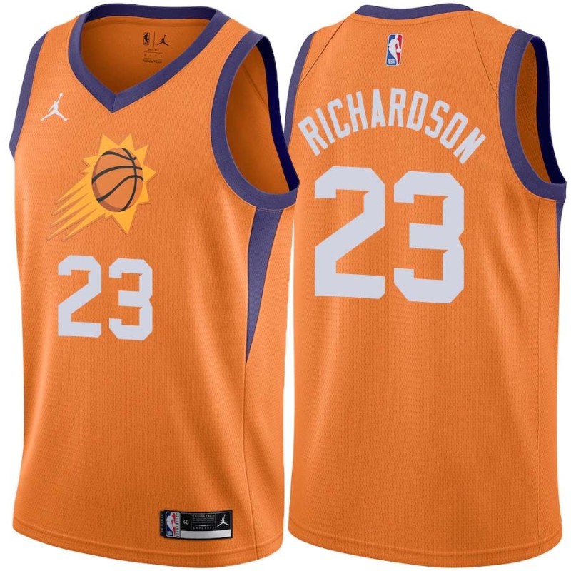 Orange Jason Richardson SUNS #23 Twill Basketball Jersey FREE SHIPPING