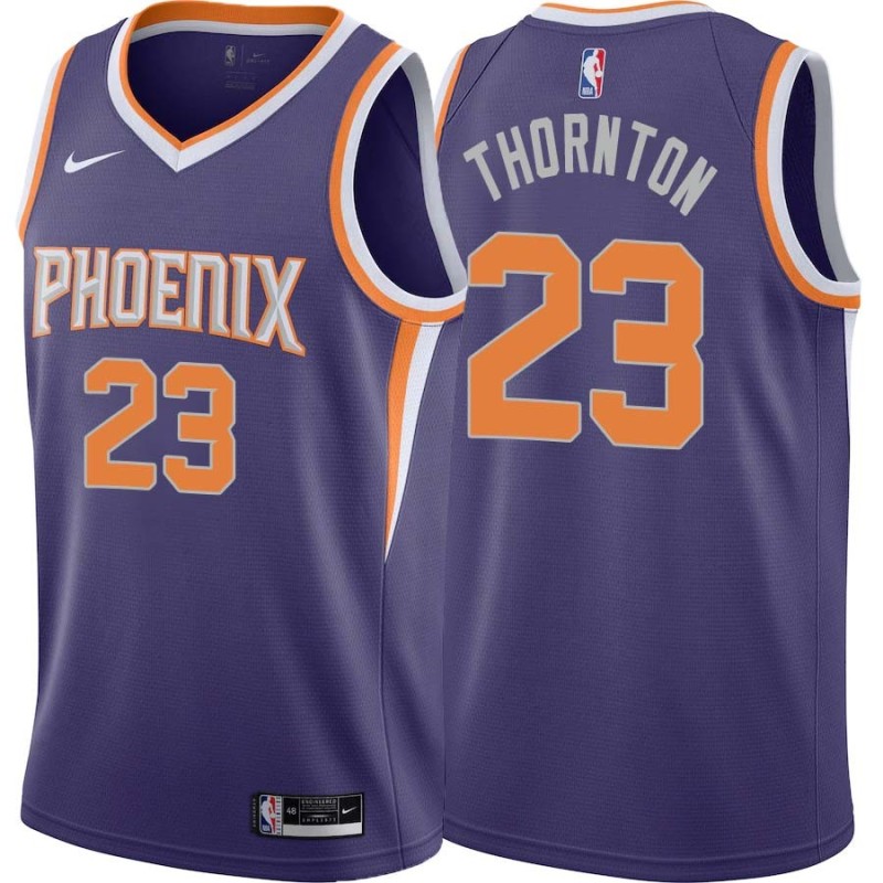 Purple Marcus Thornton SUNS #23 Twill Basketball Jersey FREE SHIPPING