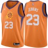 Orange John Jenkins SUNS #23 Twill Basketball Jersey FREE SHIPPING