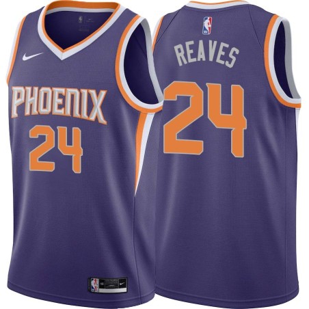 Purple Joe Reaves SUNS #24 Twill Basketball Jersey FREE SHIPPING