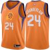 Orange Bill Chamberlain SUNS #24 Twill Basketball Jersey FREE SHIPPING