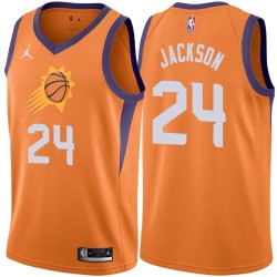 Orange Greg Jackson SUNS #24 Twill Basketball Jersey FREE SHIPPING