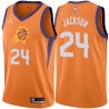 Orange Greg Jackson SUNS #24 Twill Basketball Jersey FREE SHIPPING